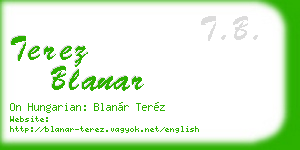 terez blanar business card
